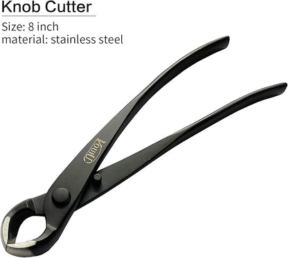 5-Piece Bonsai Tool Set,Knob Cutter,Concave Cutter,Wire Cutter,Jin Pliers,Bonsai Scissors