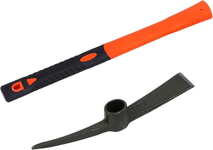 Garden Pick Mattock Fiberglass Handle For Soil Breaking Planting Camping Landscaping Home Excavation Trail Maintenance