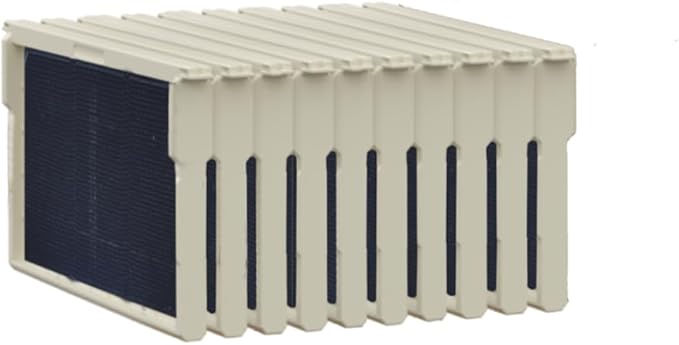Apimaye Insulated 7 Frame Langstroth Nucleus Assembled Bee Hive Set with Plastic Core Frames & Foundations (White Hive with Core Frames & Foundations)