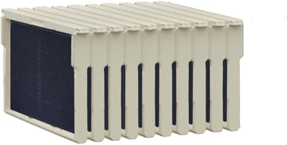 Apimaye Insulated 7 Frame Langstroth Nucleus Assembled Bee Hive Set with Plastic Core Frames & Foundations (White Hive with Core Frames & Foundations)