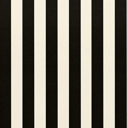 RSH DECOR: Lumbar Throw Pillows Set of 4 | 20” x 12" | All-Weather Spun Fabric | Water and Fade-Resistant | Outdoor Support Pillows for Patio Furniture | Black & White Stripe