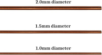 Quality Bronze Long Lasting Bonsai Training Wire Set of 3 Sizes - 1.0mm, 1.5mm, 2.0mm, Corrosion and Rust Resistant (32 Feet Each Size)