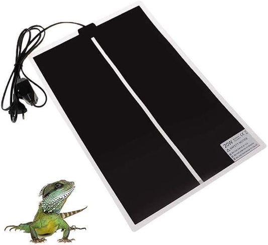 KABASI Reptile Heating Pad, 20W 16.5x11 inch Waterproof Reptile Heat Pad Under Tank Terrarium with Temperature Control, Safety Adjustable Reptile Heat Mat for Turtle, Tortoise, Snakes, Lizard, Gecko