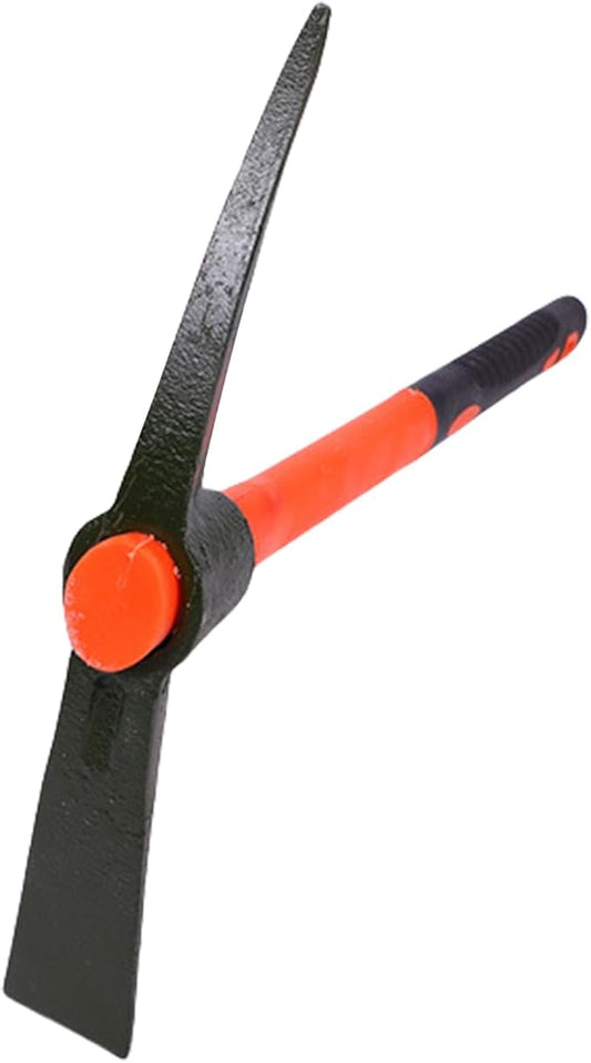 Heavy Duty Miniature Pick Mattock With Fiberglass Handle Garden Hand Tool For Gardening Digging & Camping Landscaping Pick Mattock