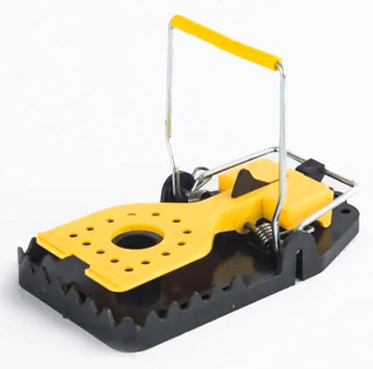 Bullseye - 6 Pack - Rat Traps - Indoor/Outdoor, Reusable, Easy Setup, Powerful Stainless Steel Spring, Tough ABS Body. Set Traps Without Getting Snapped. Great for Rats, Chipmunks & Other Rodents