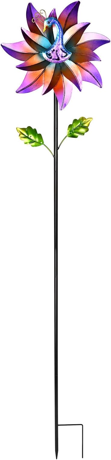 Decorative Garden Stakes Wind Spinners Outdoor Clearance Metal Yard Art Gifts for Women Grandma Mom for Lawn Patio Yard Pathway Driveway Ornaments