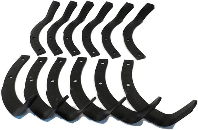 RAParts New Tiller Tine Set Fits Honda 72461-723-700 72465-723-700 RotoTiller Cultivator