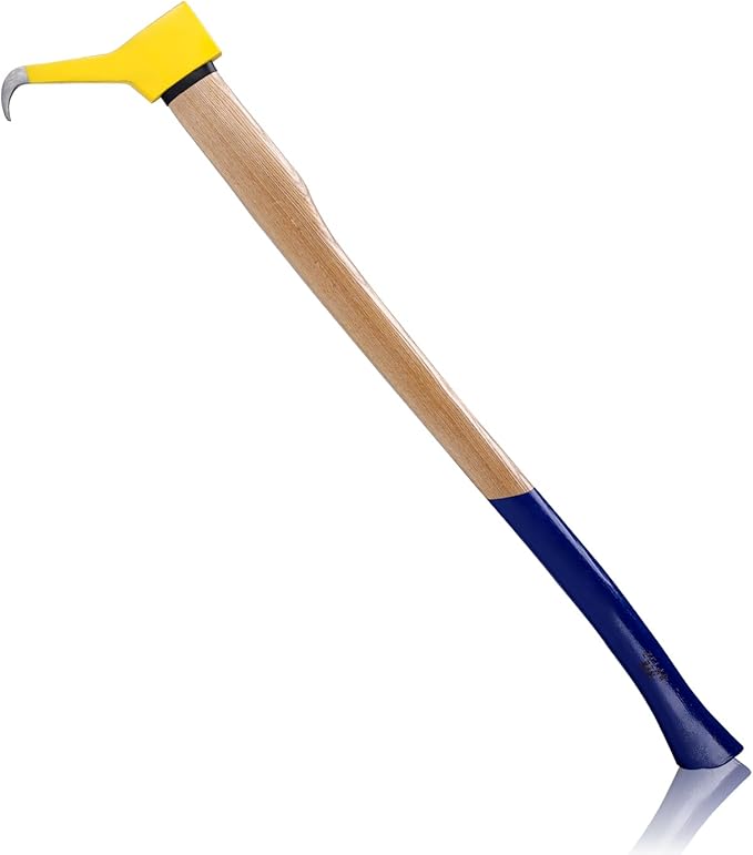 Pickaroon Logging Tool, Hookaroon, Log Roller Tool, Hookaroon for Dragging and Stacking Firewood, Sharp Pick Tool for Logs