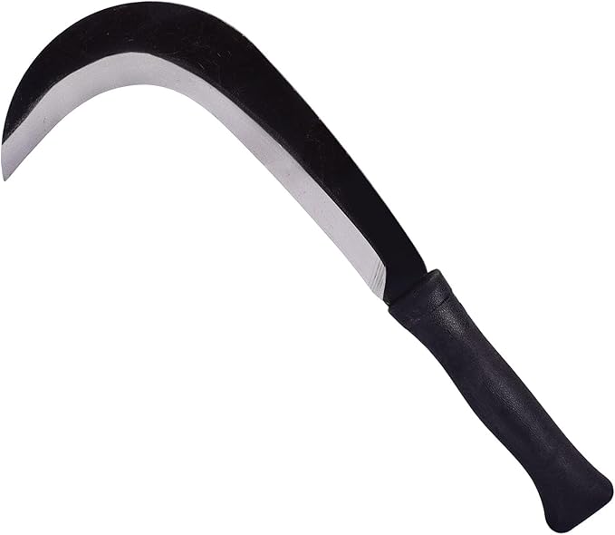 Sickle, Machete,Clearing Sickle,Weed Removal&Grass Clearing,Magnetic Long Handle,Compact&Portable Gardening&Farming,Soft Rubber Handle…