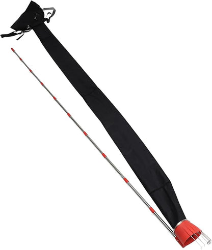 lyrlody Fruit Picker Pole Tool with Basket Telescoping Long Handle, 13FT Adjustable Orange Picker Pole Tool with Basket for Avocado Acorn Lemon Pear Mango Tree Picker