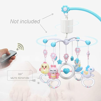 FONMY Hanging Display Motor 10 RPM Low Speed with Remote for Wind Spinner Ornament Hanging Decor Baby Crib Mobile Battery Operated Motor