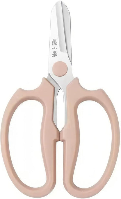Professional Floral Scissors & Garden Shears - 3.38mm Stainless Steel, Ergonomic Wide Grip for Cutting Fresh Flowers, Florist Supplies, Pruning & Trimming (PINK)