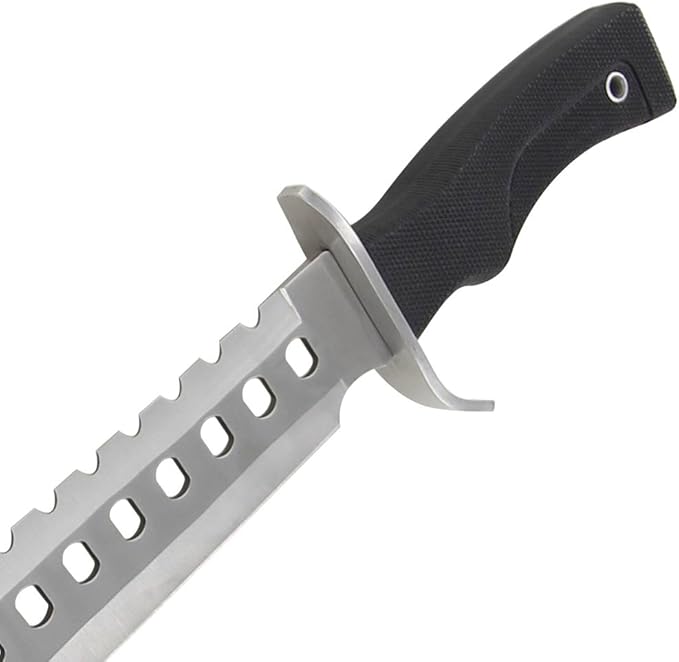 Armory Replicas Sporting Sawback 17 Knife with Dual Grit Sharpening Stone