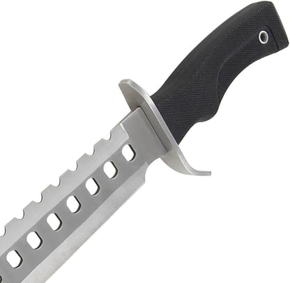 Armory Replicas Sporting Sawback 17 Knife with Dual Grit Sharpening Stone
