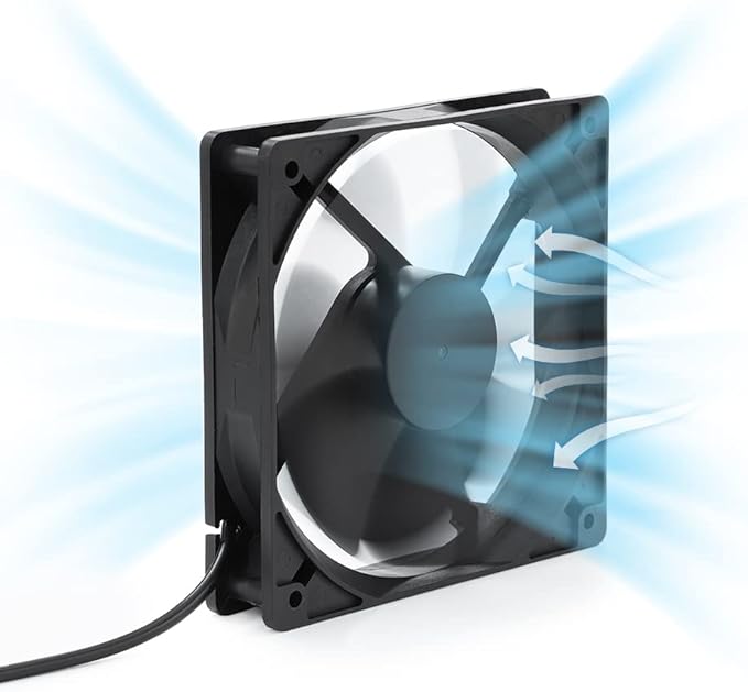 SUNYIMA Solar Panel Fan Kit, 12W Weatherproof Solar Panel with DC Fan for Small Chicken Coops, Greenhouses, Sheds,Pet Houses, Window Exhaust (Single Fan)