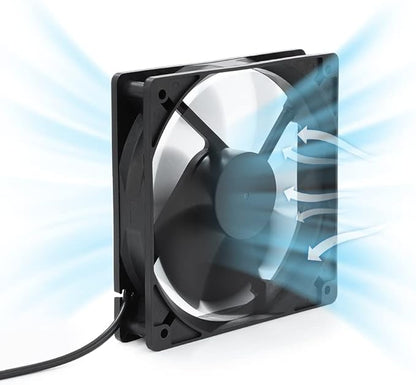 SUNYIMA Solar Panel Fan Kit, 12W Weatherproof Solar Panel with DC Fan for Small Chicken Coops, Greenhouses, Sheds,Pet Houses, Window Exhaust (Single Fan)