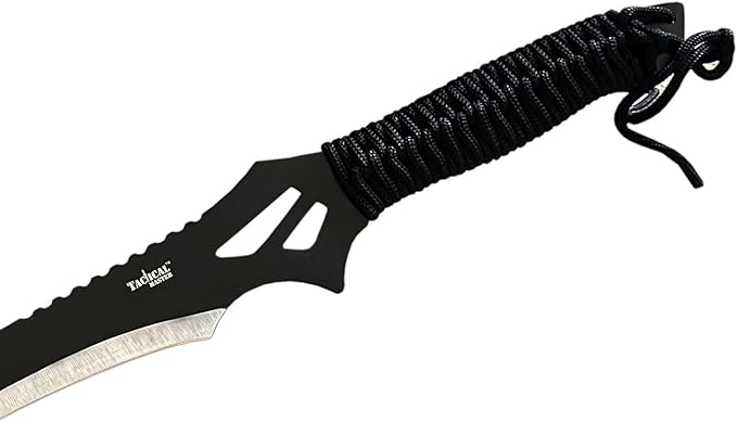 Sword Machete with Nylon Sheath and Lanyard Jungle Hunter Machete for Outdoor Adventure