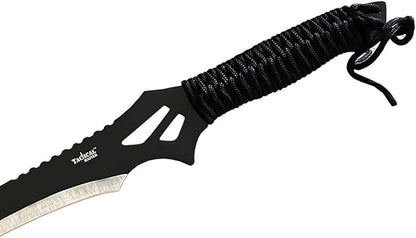 Sword Machete with Nylon Sheath and Lanyard Jungle Hunter Machete for Outdoor Adventure