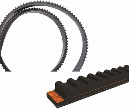 Snowblower Snowthrower Replacement Auger Drive Cogged Belt 1/2" x 37" for MTD 954-04195, 954-04195A;Troy-Bilt 754-04195, 954-04195, 954-04195A