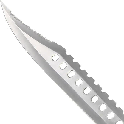 Armory Replicas Sporting Sawback 17 Knife with Dual Grit Sharpening Stone
