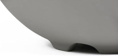 AMS Fireplace | Modeno | Nantucket | Firepit Table | Cover and Lava Rocks Included | (Fuel: Liquid Propane - Light Gray)