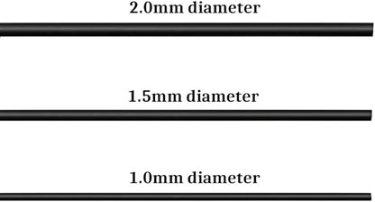 Quality Black Long Lasting Bonsai Training Wire Set of 3 Sizes - 1.0mm, 1.5mm, 2.0mm (32 Feet Each Size)