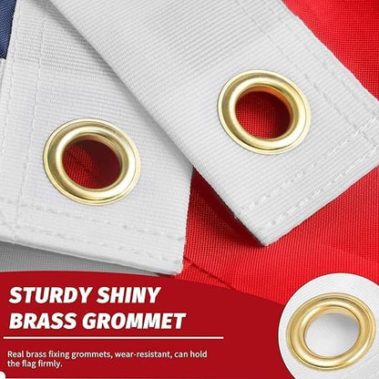 American Flag 3X5 | Heavy Duty American Flags 3x5 |600D Polyester Material USA Flag - Allegiance Flags For Outside 3x5,With Embroidered Stars and Sewn Stripes,Tearproof All-Weather Outdoor Flag.