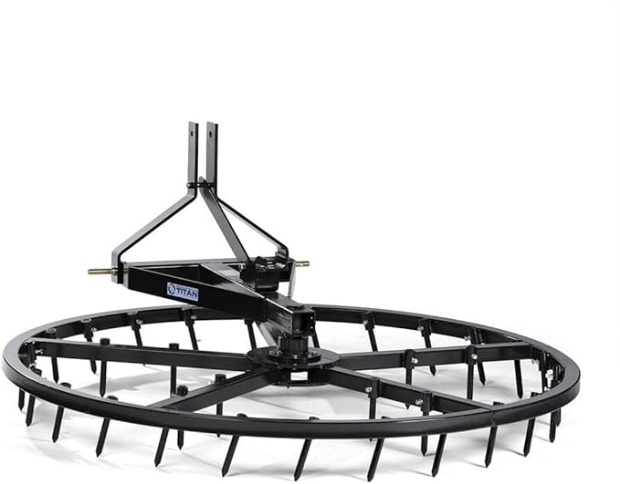 Titan Attachments Arena Spin Harrow Groomer 72" Cat 1 3 Point Quick Hitch HD