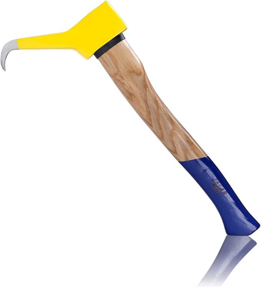 Pickaroon Logging Tool, Hookaroon, Log Roller Tool, Hookaroon for Dragging and Stacking Firewood, Sharp Pick Tool for Logs