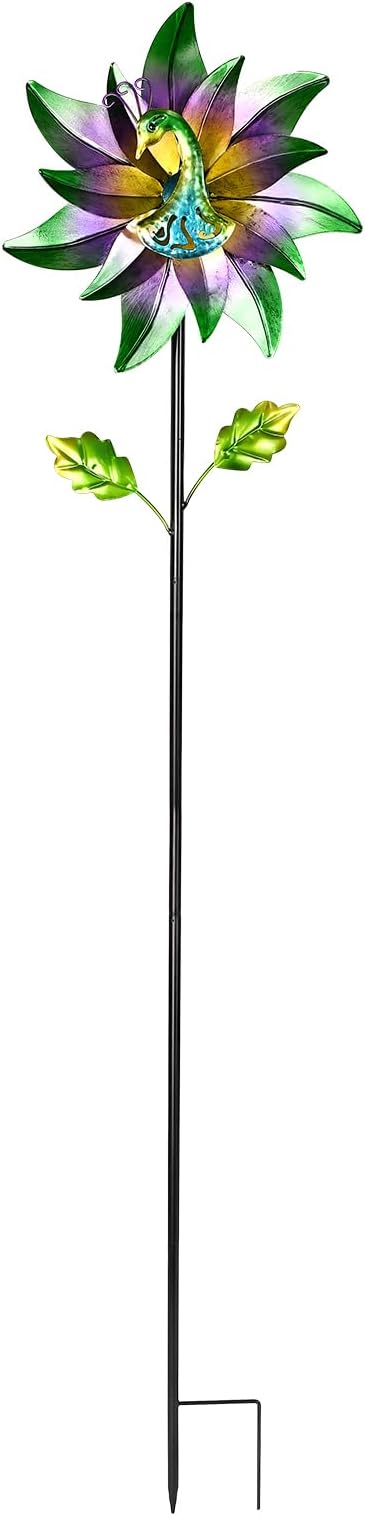 Decorative Garden Stakes Wind Spinners Outdoor Clearance Metal Yard Art Gifts for Women Grandma Mom for Lawn Patio Yard Pathway Driveway Ornaments