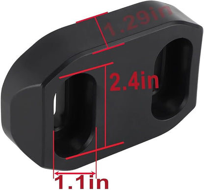 Poly Snow Blower Skid Shoes for Ariens 72600300 Snowblower Slide Shoes Ariens 02483859 Snow Thrower Skid Plates with Hardware Kit