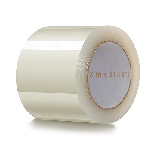 DGSL Greenhouse Repair Tapes, 3" x115' Greenhouses Cover Plastic Sheeting Tape, 6.3 mil Thickness Clear Greenhouse Plastic Tape for Seaming and Sealing