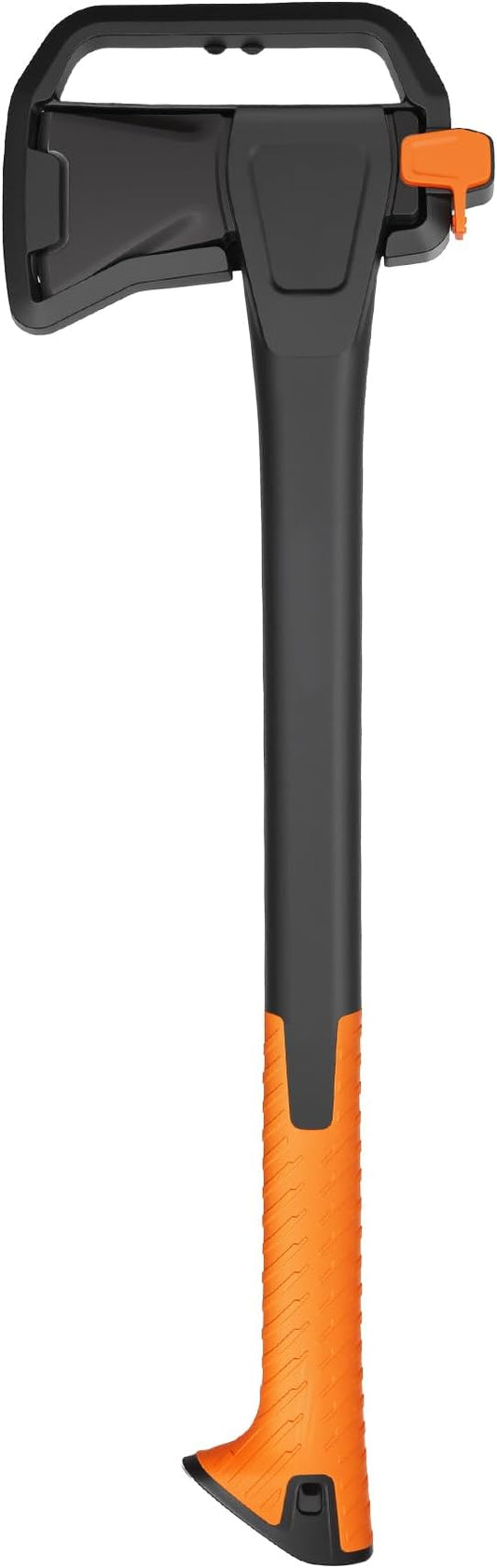 X24 Splitting Axe, 24” Camping Outdoor Hatchet for Wood Splitting and Kindling, Forged Carbon Steel Heat Treated Hand Maul Tool, Nylon Hollow Handle Shock Reduction Handle