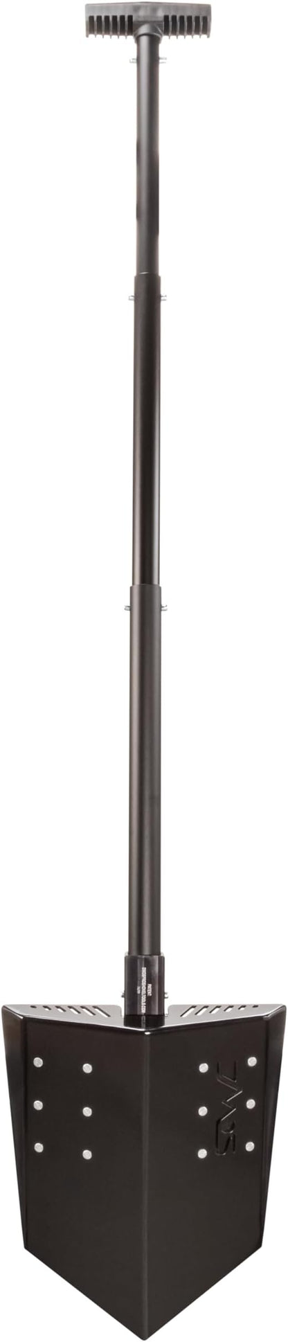 DMOS Delta Shovel - Collapsible Heavy-Duty Steel Folding Shovel for Camping, Overlanding, Survival, Military, Hunting, & Off-Road Use - Blackout - Pro