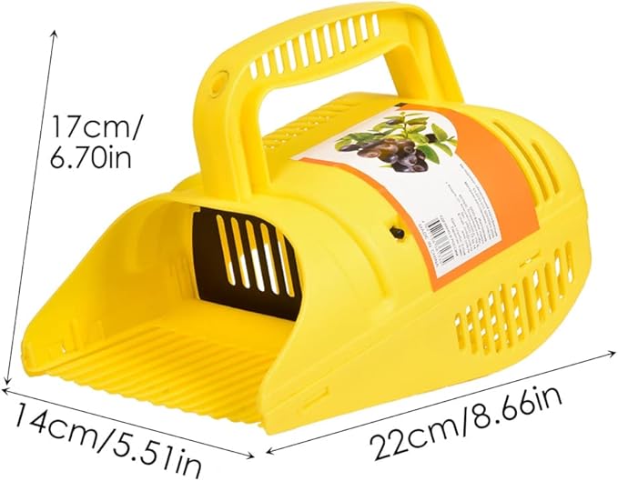 Blueberry Picker, Plastic Blueberry Picker Scoop Blue Berry Picking Rake for Cranberries Blueberries lingonberries Strawberries Blackberries Currants (Yellow 22 * 14 * 17cm)