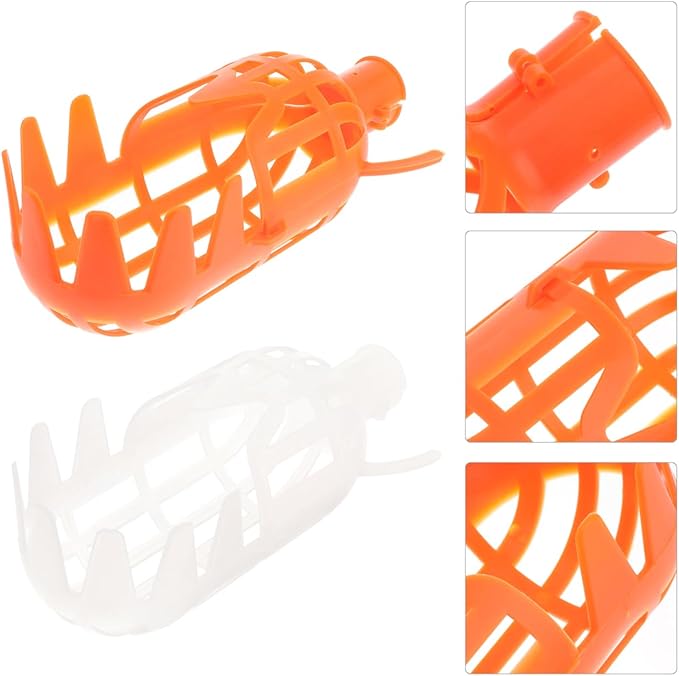 2pcs Fruit Picker Tool Basket Jujube and Pomegranate Harvesting Tool for Garden Telescoping Fruit Catcher for Orchard Use