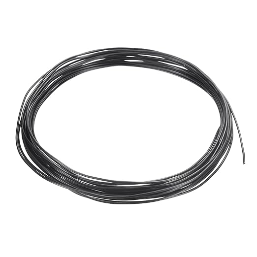 PATIKIL 1mm Bonsai Training Wire, 1 Roll Floral Wire Stems Anodized Aluminum Tree Wire 16.4 Feet Total for Gardening Branch Fixing, Black