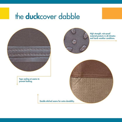 DUCKCOVERS Ultimate Waterproof 58 Inch Deep Loveseat Cover, Patio Furniture Covers