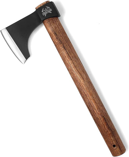 Professional Throwing Axes, 16.1" Throwing Tomahawk Axe with 1065 High Carbon Steel & Wooden Handle, Perfect for Axe Throwing Game for Backyard, Competition and Recreation