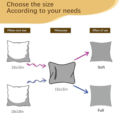 OKBA Throw Pillows Insert Set of 2, with 100% Cotton Cover, Bed and Couch - Indoor Hotel Decorative Pillows, 22x22 in White Pillows Inserts