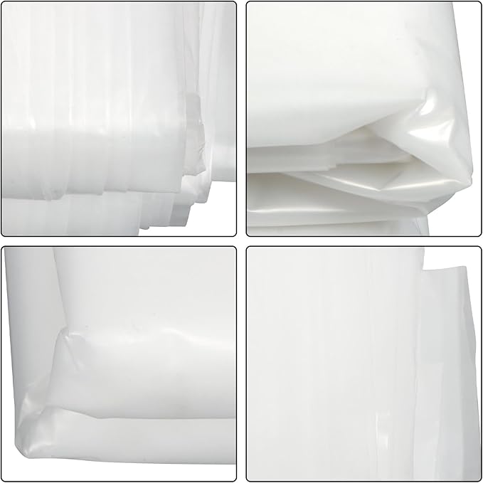 12 x 100FT Greenhouse Plastic Sheeting, 6 Mil Heavy Duty Clear Polyethylene Film, Covering for Gardening, Farming