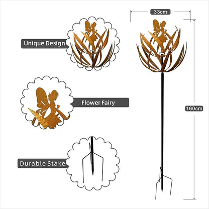Wind Spinner for Yard and Garden Metal Kinetic Wind Sculptures for Outdoor Decorations(63 x 12.99 inches)