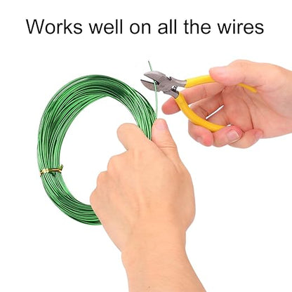 5 Roll 98 Feet Color Aluminum Bonsai Training Wire, Anodized Bonsai Training Wires with Cutter, 1.0mm, 1.5mm, 2.0mm Bonsai Wire for Tree Shaping & Plant Training(490 Feet Total)