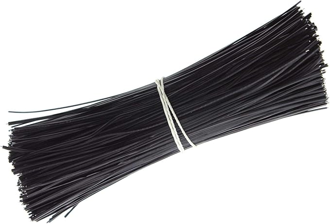 6 Inch Twist Ties,Ulifestar Cable Ties Bag Ties Plastic Coated Twist Ties 1000 Pack (Black)