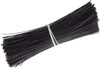 6 Inch Twist Ties,Ulifestar Cable Ties Bag Ties Plastic Coated Twist Ties 1000 Pack (Black)