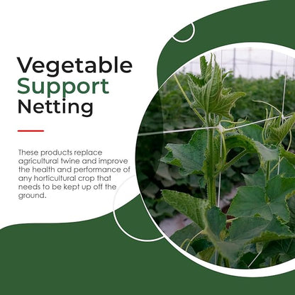 4-Feet by 4920-Feet Professional Grade Vegetable Support Trellis Netting Roll/Scrog Net Roll, (48" x 4920' / 1.22m x 1500m) (mesh 5.9"x6.7" / 15cm x 17cm)
