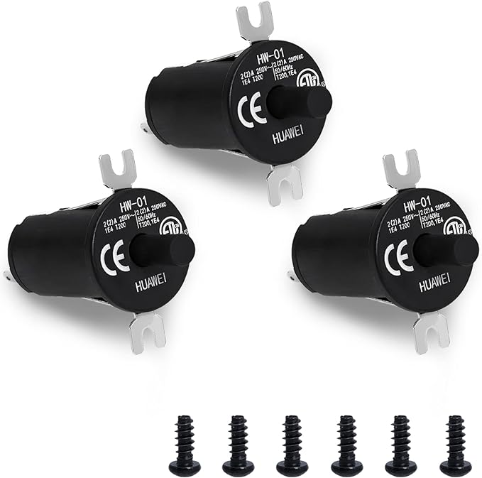 3-Pack 9904190041 Hopper Lid/Door Switch Kit, 𝟵𝟵𝟬𝟰𝟭𝟵𝟬𝟬𝟰𝟭 Replacement Part for Masterbuilt Gravity Series 800/560/1050 XL Digital Charcoal Grill Smoker Masterbuilt Smoker Parts