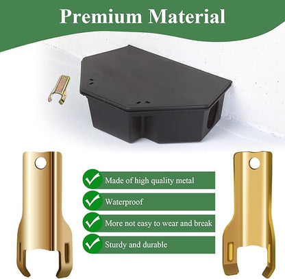2 Pcs Metal Mouse Station Key Replacement, Fit for Bell Labs Protecta RTU, LP, Sidekick, Sidewinder, Mouse Ba it Stations & Protecta Monitors, in Home & Commercial Environment