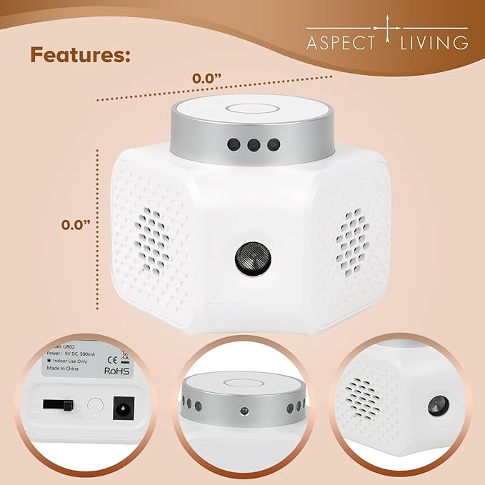 Ultrasonic Pest Repeller Plug in – White 4 Modes Rodent Repellent for Mice, Rats, Squirrels, Bats, Indoor Mouse Deterrent Device for Home, Garage, Attic, Basement, RV