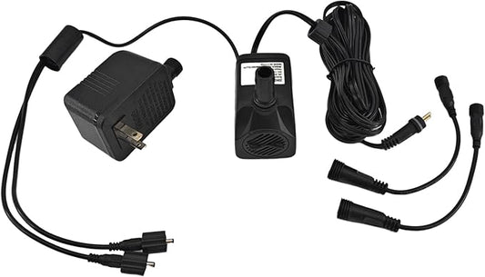 SAC SMARTEN ARTS Submersible Water Pump - Quiet, 119GPH, 10W, 12V, 3.6ft Lift for Aquariums, Fountains, Ponds, Hydroponic Systems